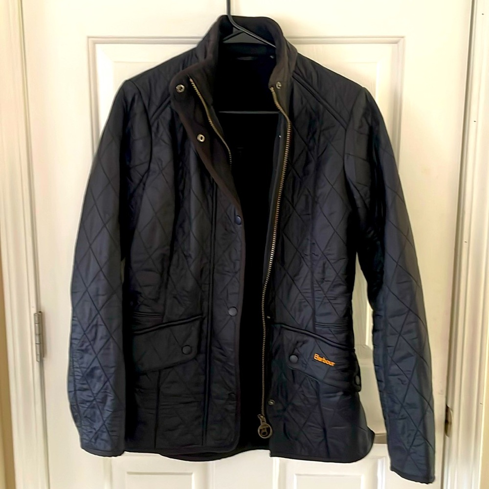 Barbour Black Quilted Jacket Size 12